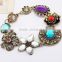 Hot jewelry 2016 metal flower fashion bracelets
