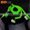 China supplier noise cancelling spring extension cable metal earbuds in ear earphone