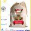 Wholesale Cotton Fabric Drawstring Bag, Christmas Drawstring Backpack Bag