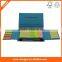 Folded sticky notes,memo pad with stationery set ballpen and plastic ruler