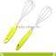 Factory Supply Stainless steel Manual Egg Beater,FDA Colorful Silicone Egg Whisk With PP Handle,Egg Cream Mixer For Kitchenware