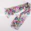 High Quality No MOQ Silk Custom Long Scarf