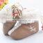 High quality foreign trade winter boots wholesale baby warm shoes Brown Christmas shoes