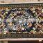 Marble Inlay Dining Table Top Pietra Dura Black Marble Table Top