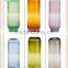 wholesale clear glass carafe color glass water bottles
