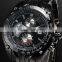 CURREN Black Men's Stainless Steel Analog Date Sport Quartz Watch