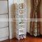 Fashion style pure white spicy cube wood carved shelf