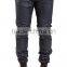 Biker Stitch Jogger in Black Wax moto jogger pants gym pants (lotbike068)
