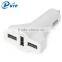 3 in 1 Car Charger 5V 5.2A With Extension Cable for Passenger and Front Using Car Power Adaptor USB Adapter for Car Stereo