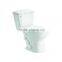 floor mounted siphonic flush two piece ceramic toilet