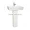 Bathroom floor stand full pedestal rectangular sink