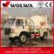 mini concrete mixer with truck chassis for sale