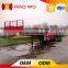 Low price new design 3 axle flat bed trailer