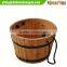 Round Wooden Planter/Wood Barrel Planter