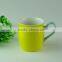 Stocked 350ml Colorful Glazed Ceramic Coffee Mug/cup With Special Handle Standard for Daily Use
