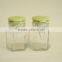 Clear glass jar locking lid with ceramic lid