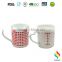 2017 FDA SGS Walmart porcelain color changing mug