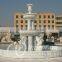 large decorative outdoor garden water fountain with swan
