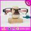 2015 Home decoration Animal eyeglass holders,wooden crafts animal style eyeglass holder,Christmas eyeglass holder toy W02A091