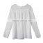 New Brand Top Quality 2015 Womens Lace Chiffon Blouses Shirt Tops Long Sleeve Sexy Women Clothing