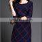 2015 New Fashion Autumn OL Dress Formal Plaid Dress