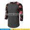 2016 cheap casual O Neck 3/4 Sleeve Floral Raglan T-shirt tee Tops for Women