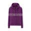 Winter Plain Hoodies Zipper up Thick Cotto Fleece Women Hoodies