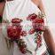 Sexy Tank Top Women Tops Crop Top Embroidery Rose