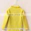 2016 Fall new children's clothing thread woolen T-shirt bottoming shirt wave collar long-sleeved new design girl sweater
