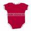 Short sleeve lap shoulder bodysuit With Foot Print