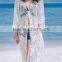 2017 western style fashion open front transparent women bikini cardigan