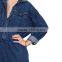 Wholesale lady Dark Denim Button Down denim jumpsuit women