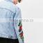 2017 Custom High Quality Embroidered Denim Jacket,jean Jacket Men Denim