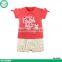 Infant and Toddler Girls Summer Cotton Clothing Sets