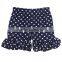 polka dot print shorts child model wholesale baby ruffle shorts ruffle icing shorts