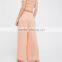 Fancy Wide Trousers Solide Color Dress Pants for Women Panama Sets