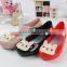 Soft feeling girl pvc shoes, girl cartoon jelly shoes