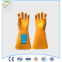 Protective rubber insulating gloves