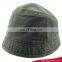 Jeya 100% Cotton Plain Pattern Funny Black Green Bucket Hats Caps