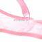 pink transparent new style woman set underwear bra