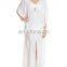 C70 Embroidered Cover-Up Long Cotton Beach Wear Kaftan Caftan Dress