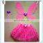 Purple Kids Girl Princess Fairy Butterfly Wings Set with Skirt HPC-0850