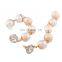Fashionable simple long pearl Tassel Earrings
