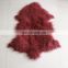 50x90cm purple Mongolian tibetan fur sheepskin hide nursery area floor rug double Hide Pelt Duo