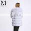 2015 New Design Italian Patternn Jacket Natural Real Blue Fur Fox Coat