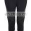 wholesale 2015 fashion women stretch knit panel leather legging stretch pants