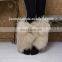 real mongolian fur leg sleeve boots cover for leg warmer women socks