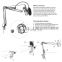 Professional Microphone Stand, Flodable Mic Stand Mic Arm Suspension Boom Scissor Arm Stand for Radio Broadcasting Studio
