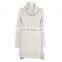 Elegant Mature xxl Size Women 3/4 Sleeve Cow Neckline Shirt Dress