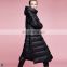 T-WJ021 Trendy Design Women Plain Hooded Full Length Jacket